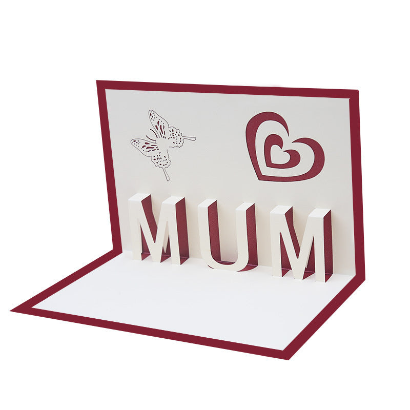 mum hartje - 3d kaarten