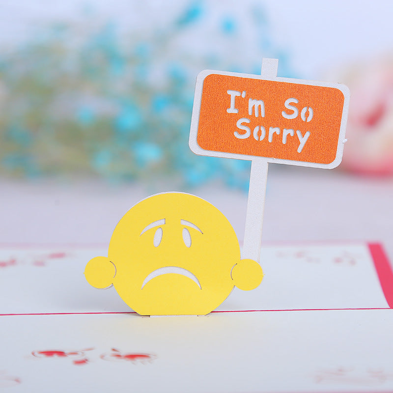 I'm so sorry kaart pop up 3d