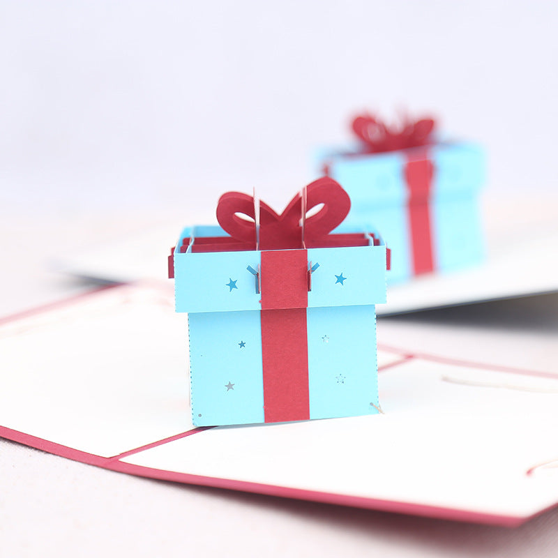 Cadeau pop up card rood