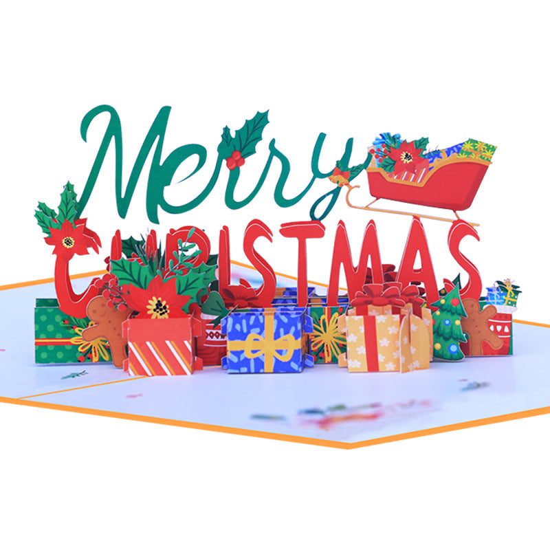 Kerstmis met pakjes kaart - wenskaarten