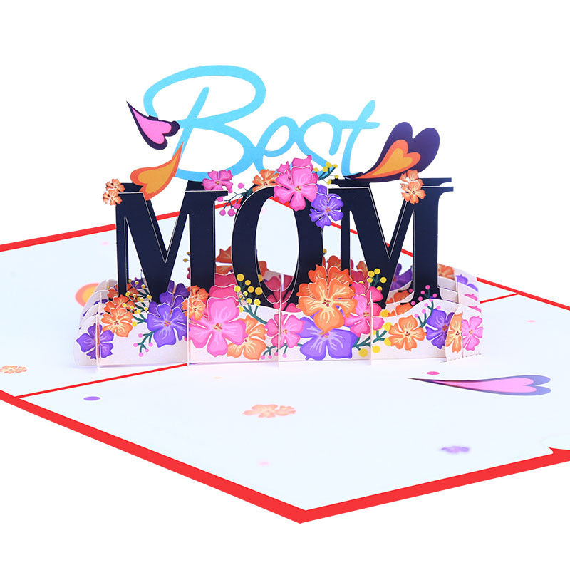 Best mom 3d pop up kaart