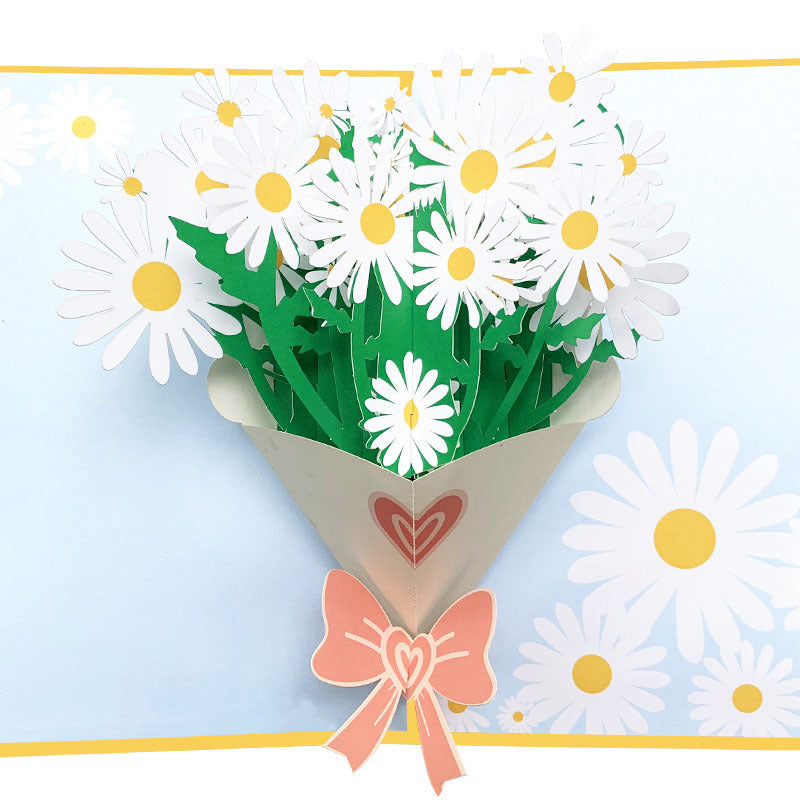Bos bloemen wenskaart