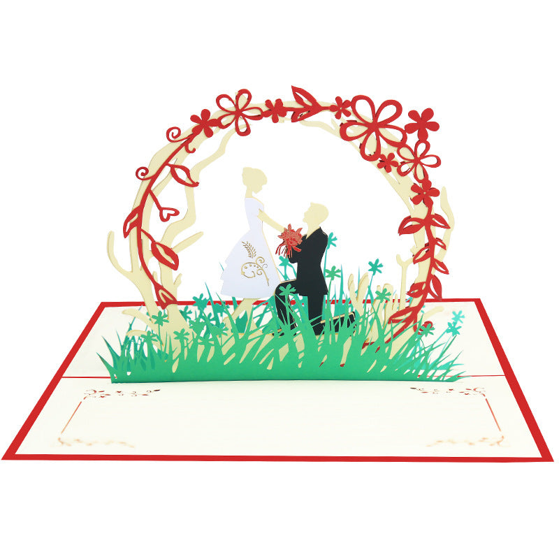 Aanzoek wenskaart - 3d pop up