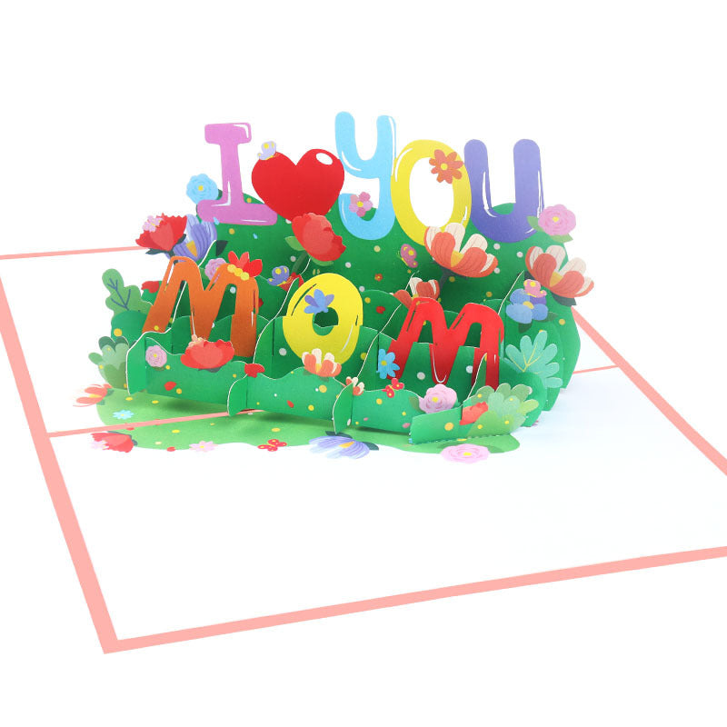 I love you mom kaart - pop up