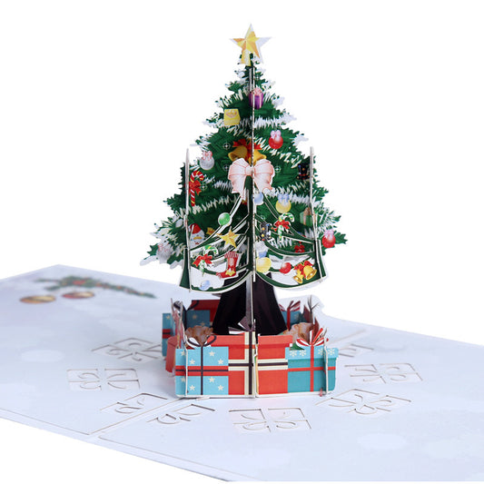 kerstboom kaart - pop up 3d kaarten